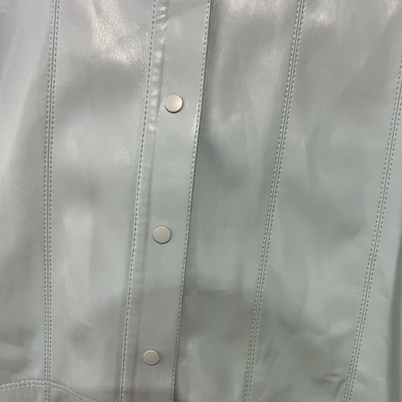 Alice + Olivia Pale Blue Button Down Shirt - Picture 6 of 6